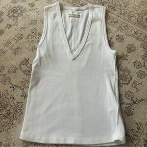 We The Free White V-Neck Tank Top